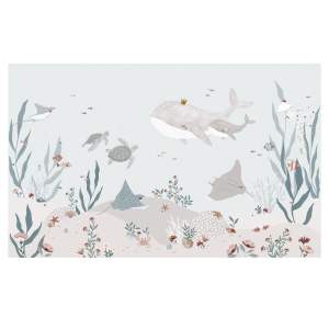 Dětská tapeta 400 cm x 248 cm Dreamy Seabed – Lilipinso