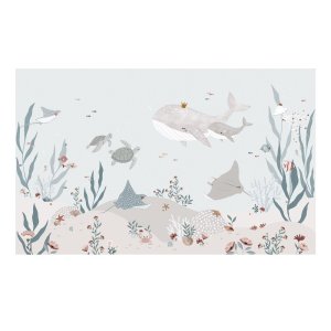Dětská tapeta 400 cm x 248 cm Dreamy Seabed – Lilipinso