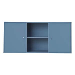 Modrá nízká závěsná komoda 133×61 cm Mistral – Hammel Furniture