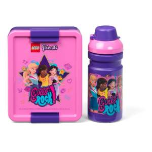 Set láhve na vodu a boxu na svačinu LEGO® Friends Girls Rock