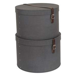 Sada 2 černých krabic Bigso Box of Sweden Rut