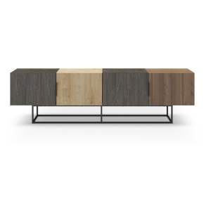 TV stolek v dekoru dubu v přírodní barvě 200×55 cm Titan – Marckeric