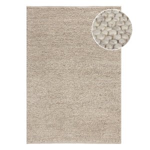 Světle šedý ručně tkaný koberec s příměsí vlny 80×150 cm Minerals – Flair Rugs