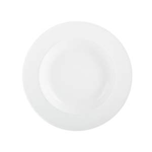 Bílý porcelánový hluboký talíř Mikasa Ridget, ø 29,5 cm
