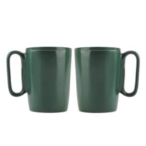 Tmavě zelené hrnky z kameniny v sadě 2 ks 250 ml Fuori – Vialli Design
