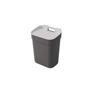 Tmavě šedý odpadkový koš na tříděný odpad z recyklovaného plastu 10 l Ready To Collect – Curver