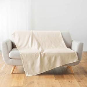 Krémový přehoz 180×220 cm Lucile – douceur d’intérieur