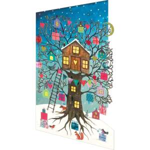 Přání s vánočním motivem v sadě 5 ks Treehouse – Roger la Borde