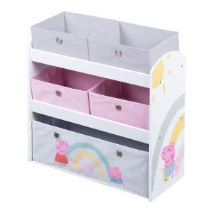 Dětský organizér na hračky 63.5×29.5×67 cm Peppa Pig – Roba