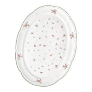 Bílý porcelánový tác Brandani Nonna Rosa
