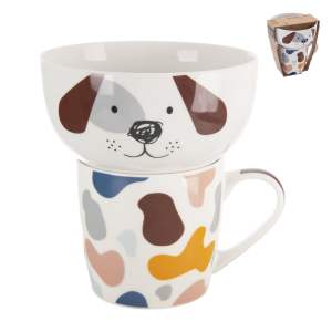 Porcelánový set hrnku a misky 2 ks 350 ml – Orion