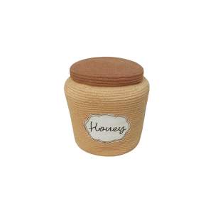 Světle hnědý látkový dětský koš na hračky ø 28×27 cm Honey Pot – Lorena Canals