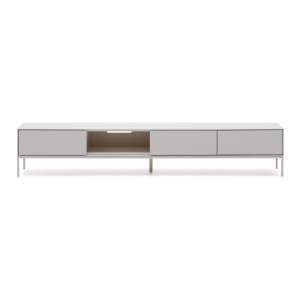 Bílý TV stolek 195×35 cm Vedrana – Kave Home