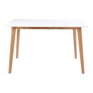 Jídelní stůl s bílou deskou Bonami Essentials Vojens, 120 x 70 cm