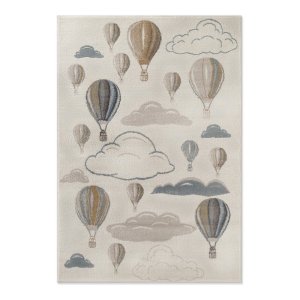 Krémový dětský koberec 160×235 cm Hot Air Balloon – Hanse Home