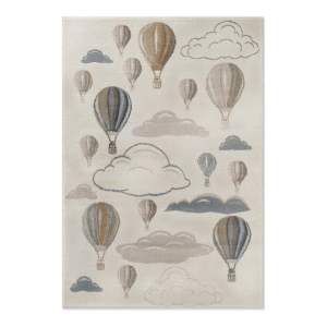 Krémový dětský koberec 120×170 cm Hot Air Balloon – Hanse Home