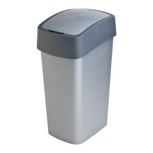 Šedý odpadkový koš Curver Pacific, 45 l