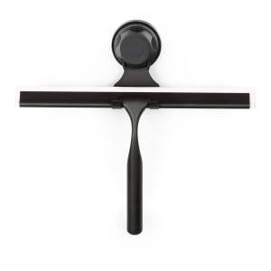 Černá samodržící nástěnná stěrka na sklo s držákem Compactor Bestlock Black Double Hook Squeegee