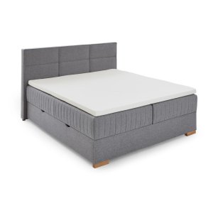 Šedá boxspring postel s úložným prostorem 180×200 cm Tambo – Meise Möbel