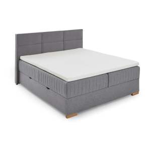 Šedá boxspring postel s úložným prostorem 160×200 cm Tambo – Meise Möbel