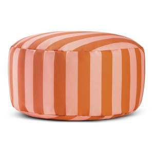 Růžovo-hnědý taburet Stripes – Really Nice Things