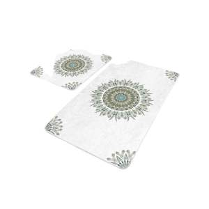 Bílé koupelnové předložky v sadě 2 ks 60×100 cm – Mila Home