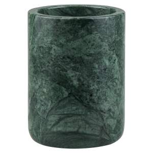 Tmavě zelený mramorový kelímek na zubní kartáčky Marble – Mette Ditmer Denmark
