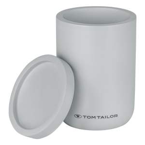 Šedý koupelnový organizér na vatové tampony z polyresinu Tom Tailor T-Color Bath – Wenko