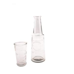 Skleněná karafa se sklenicí, 800 ml