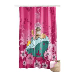 Sprchový závěs 180×200 cm Chatibulle – douceur d’intérieur
