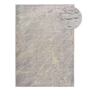 Šedo-béžový koberec z viskózy Universal Margot Marble, 200 x 300 cm