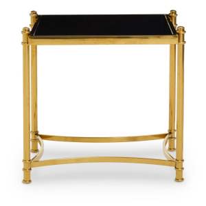 Odkládací stolek se skleněnou deskou 50×56 cm Ackley – Premier Housewares