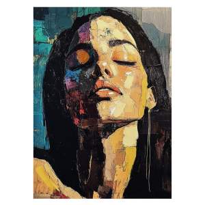 Obraz s ručně malovanými prvky 70×100 cm Vivian – Styler