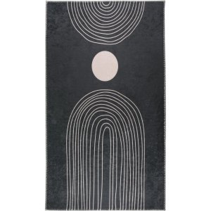 Antracitový pratelný koberec 50×80 cm – Vitaus
