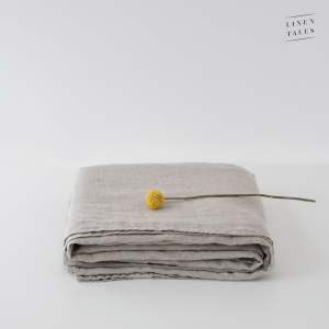 Lněné prostěradlo v přírodní barvě 230×270 cm Natural – Linen Tales