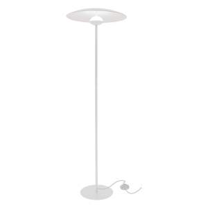 Bílá LED stojací lampa s kovovým stínidlem (výška 140 cm) Lund – Candellux Lighting