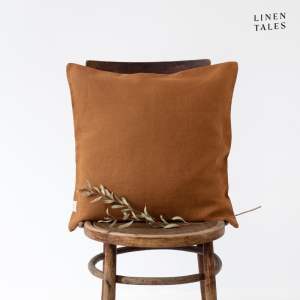 Lněný povlak na polštář 40×40 cm Hazelnut – Linen Tales