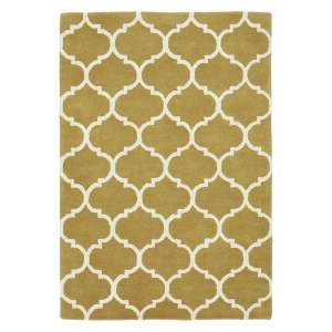 Okrově žlutý ručně tkaný vlněný koberec 160×230 cm Albany – Asiatic Carpets