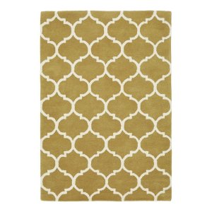 Okrově žlutý ručně tkaný vlněný koberec 160×230 cm Albany – Asiatic Carpets
