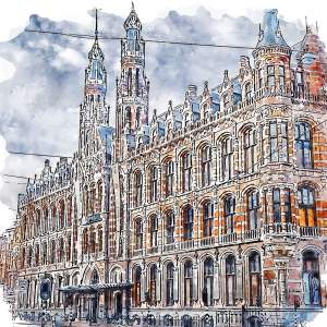 Obraz 90×90 cm Amsterdam – Fedkolor
