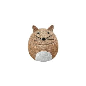 Dětský koš na hračky z vodního hyacintu v přírodní barvě ø 40×43 cm Cat – Compactor