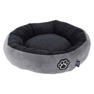 Šedý pelíšek pro psa ø 50 cm Patchy – Love Story