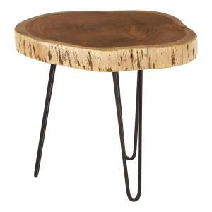 Odkládací stolek s deskou z akácie 46×48 cm Nandri – Premier Housewares