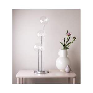 Svícen ve stříbrné barvě Markslöjd Master Trio, výška 60 cm
