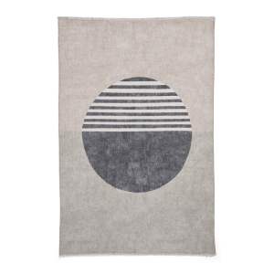 Šedý pratelný běhoun s příměsí bavlny 60×170 cm Whisper – Think Rugs
