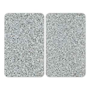 Sada 2 skleněných krytů na sporák Wenko Granite, 52 x 30 cm