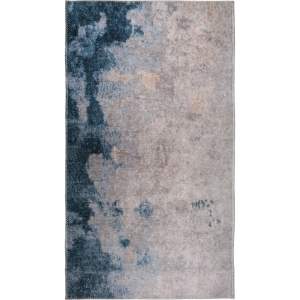 Modro-krémový pratelný koberec 180×120 cm – Vitaus