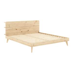 Dvoulůžková postel z borovicového dřeva s roštem 180×200 cm Retreat – Karup Design