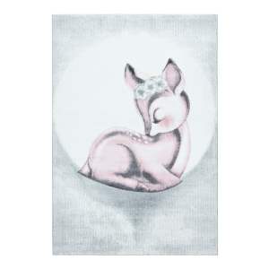 Světle růžovo-světle šedý dětský koberec 120×170 cm Bambi – Ayyildiz Carpets