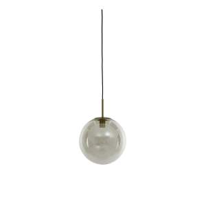Závěsné svítidlo v bronzové barvě se skleněným stínidlem ø 40 cm Medina – Light & Living